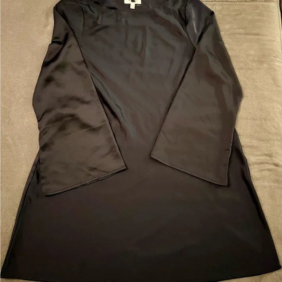 The Occasion by Old Navy - Chic Long Sleeve Navy Dress - Picture 3 of 9